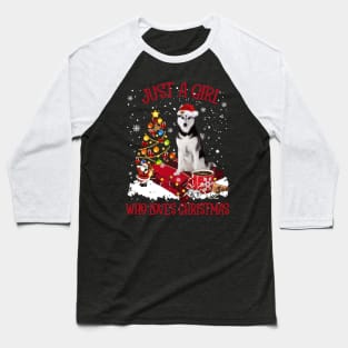 Husky Just A Girl Who Loves Christmas Baseball T-Shirt